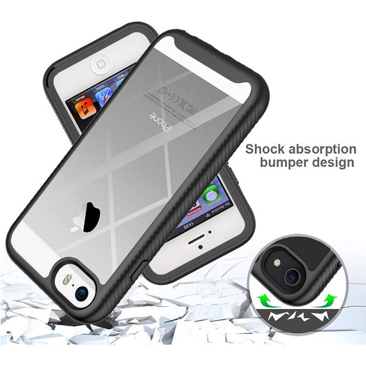 Hoes voor Apple iPhone SE (2016) / 5 / 5s, Techsuit, Defense360 Pro, Zwart
