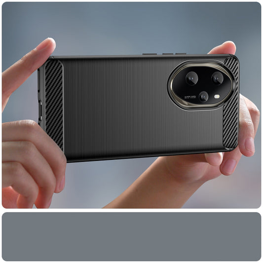 Hoesje voor Honor 200 Pro, Techsuit, Carbon, Zwart