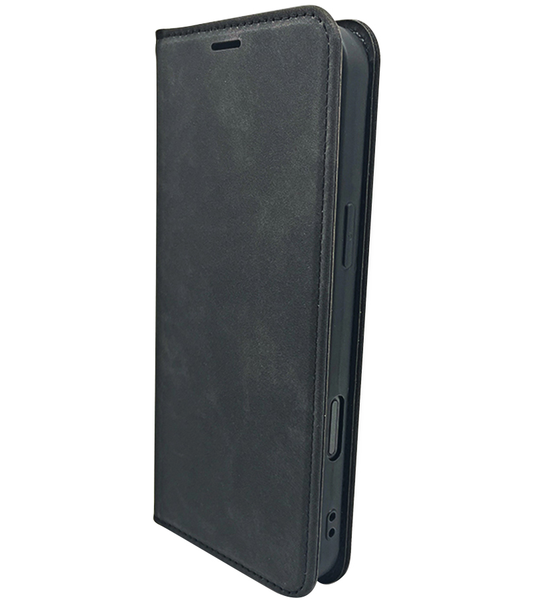 Hoes voor Honor 400 Lite, OEM, Smart Suede, Zwart
