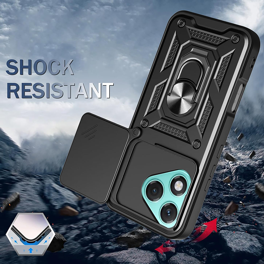 Hoesje voor Honor 400 Lite, Techsuit, CamShield, Blauw
