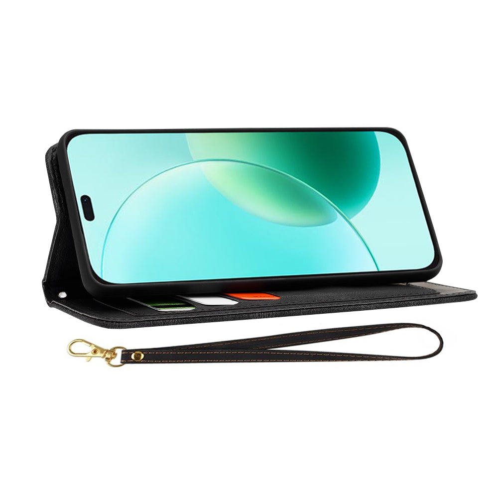 Hoesje voor Honor 400 Lite, Techsuit, FlipCraft, Zwart