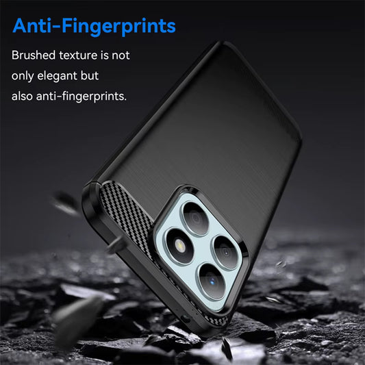 Hoes voor Honor 400 Smart 4G / X7d 4G / 400 Smart 5G, Techsuit, Carbon, Zwart