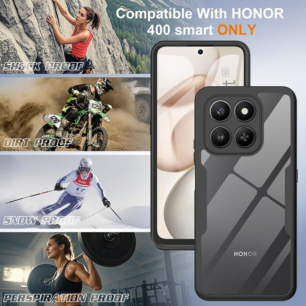 Hoes voor Honor 400 Smart 4G / X7d 4G / 400 Smart 5G, Techsuit, ColorVerse 360, Zwart