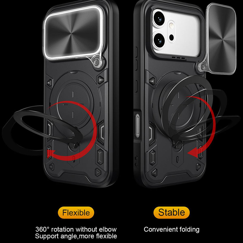 Hoes voor Honor 600 Pro / 600, Techsuit, CamGuard Pro, Zwart