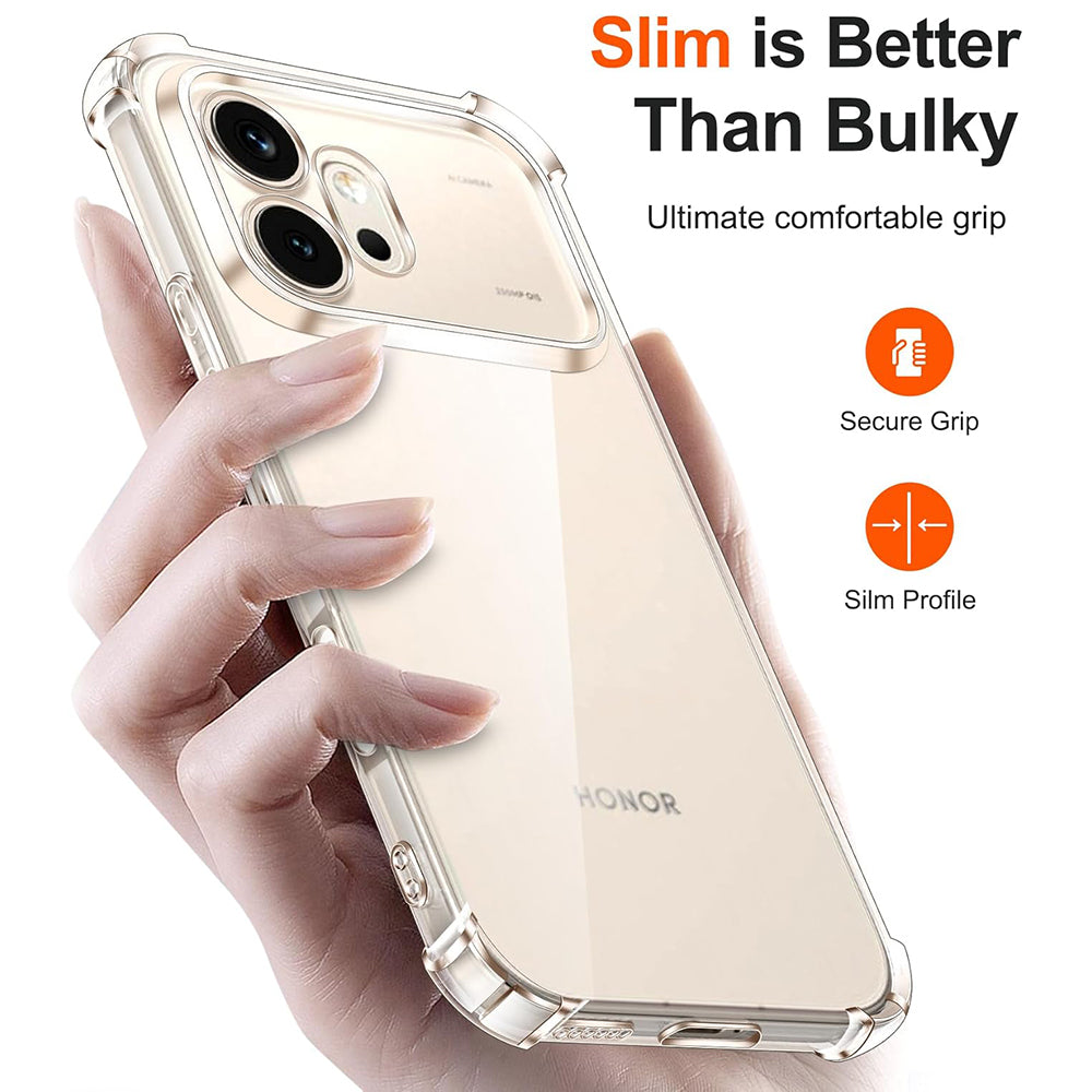 Hoes voor Honor 600 Pro, Techsuit, Shockproof Clear, Transparant