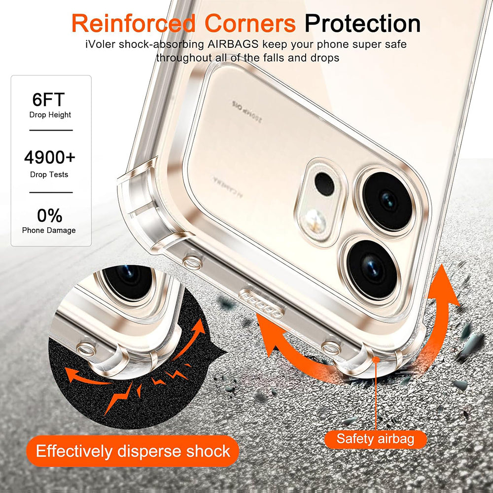 Hoes voor Honor 600 Pro, Techsuit, Shockproof Clear, Transparant