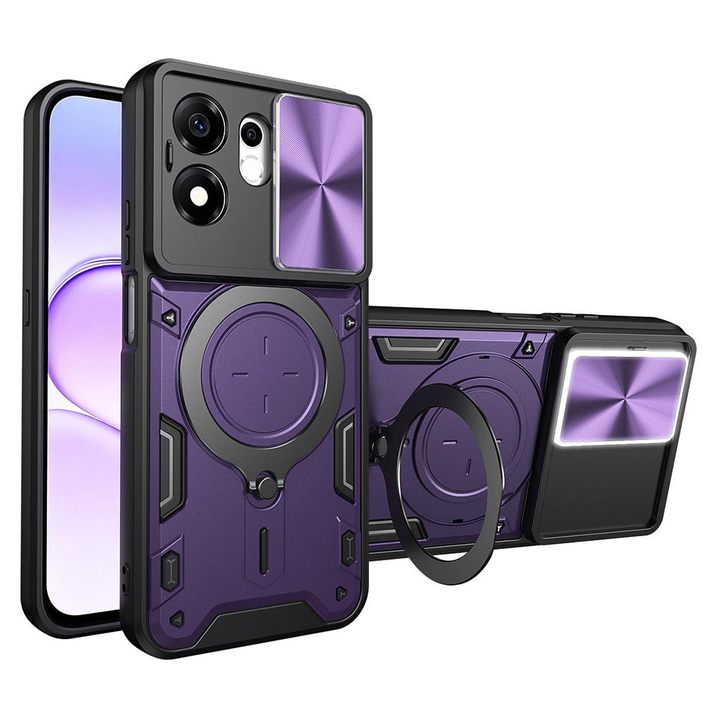 Hoes voor Honor 600 Smart, Techsuit, CamGuard Pro, Paars