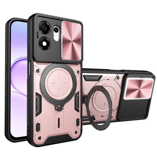 Hoesje voor Honor 600 Smart, Techsuit, CamGuard Pro, Roze Goud