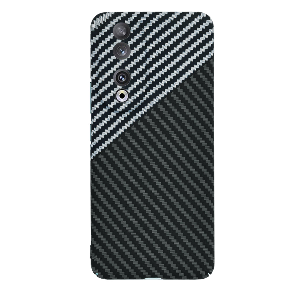 Hoes voor Honor 90, Techsuit, Carbonite FiberShell, Zwart Grijs