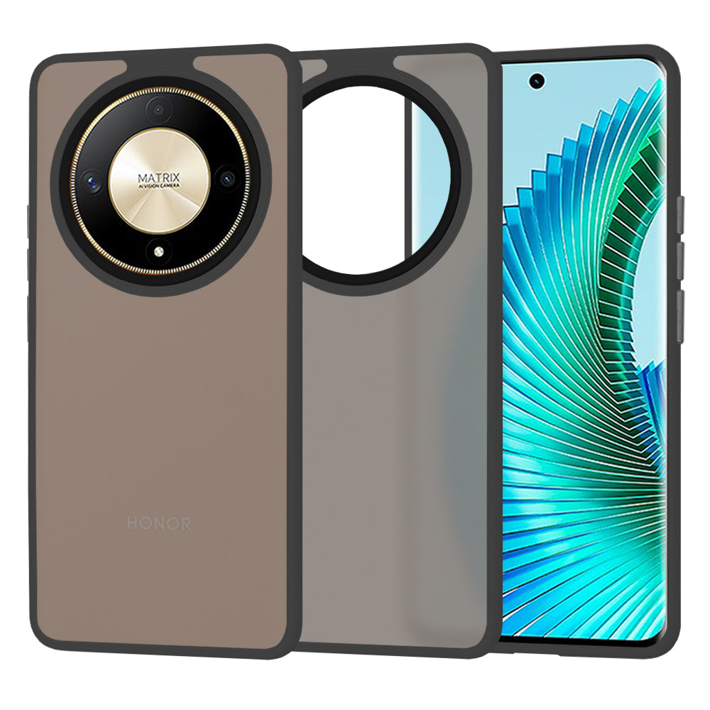 Hoes voor Honor Magic6 Lite, Techsuit, HaloFrost, Zwart