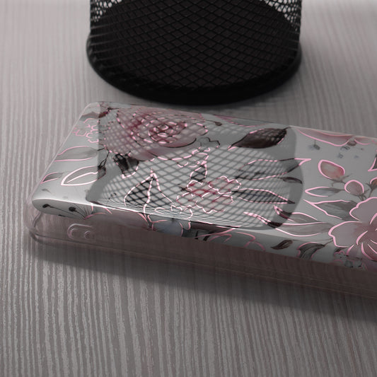 Hoes voor Honor Magic6 Lite, Techsuit, Marble, Wit