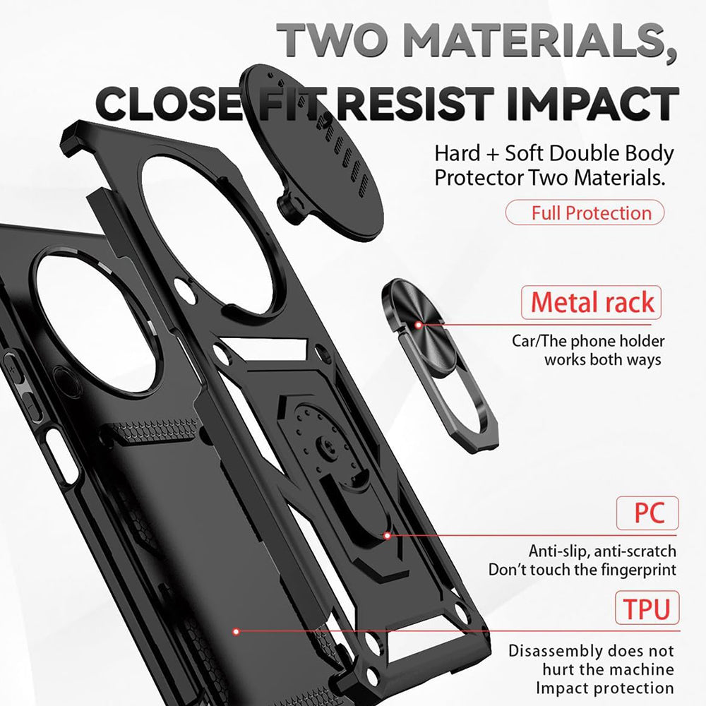 Case for Honor Magic8 Lite, Techsuit, CamShield, Gold