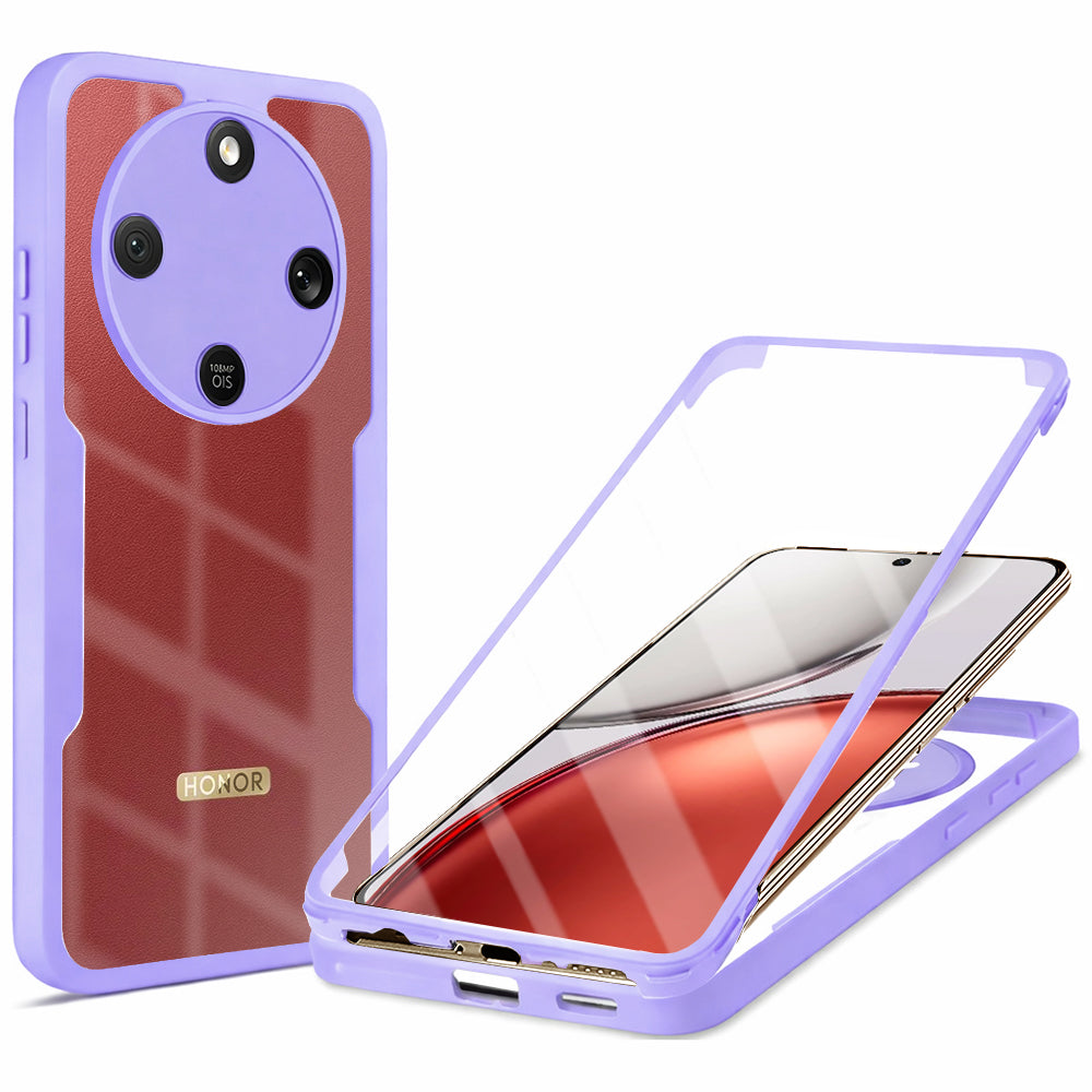 Hoes voor Honor Magic8 Lite, Techsuit, ColorVerse 360, Paars