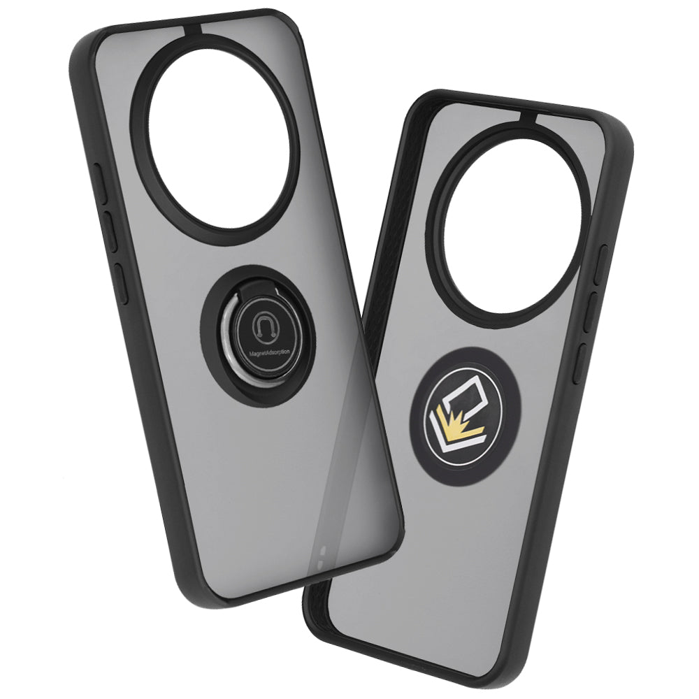 Hoes voor Honor Magic8 Lite, Techsuit, Glinth, Zwart