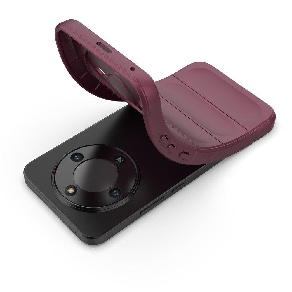 Hoes voor Honor Magic8 Lite, Techsuit, Magic Shield, Kersenrood