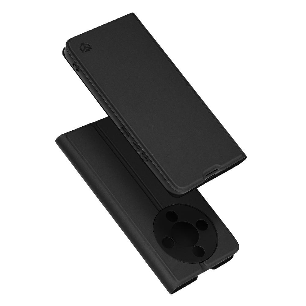 Hoes voor Honor Magic8 Lite, Techsuit, Magskin Book, Zwart