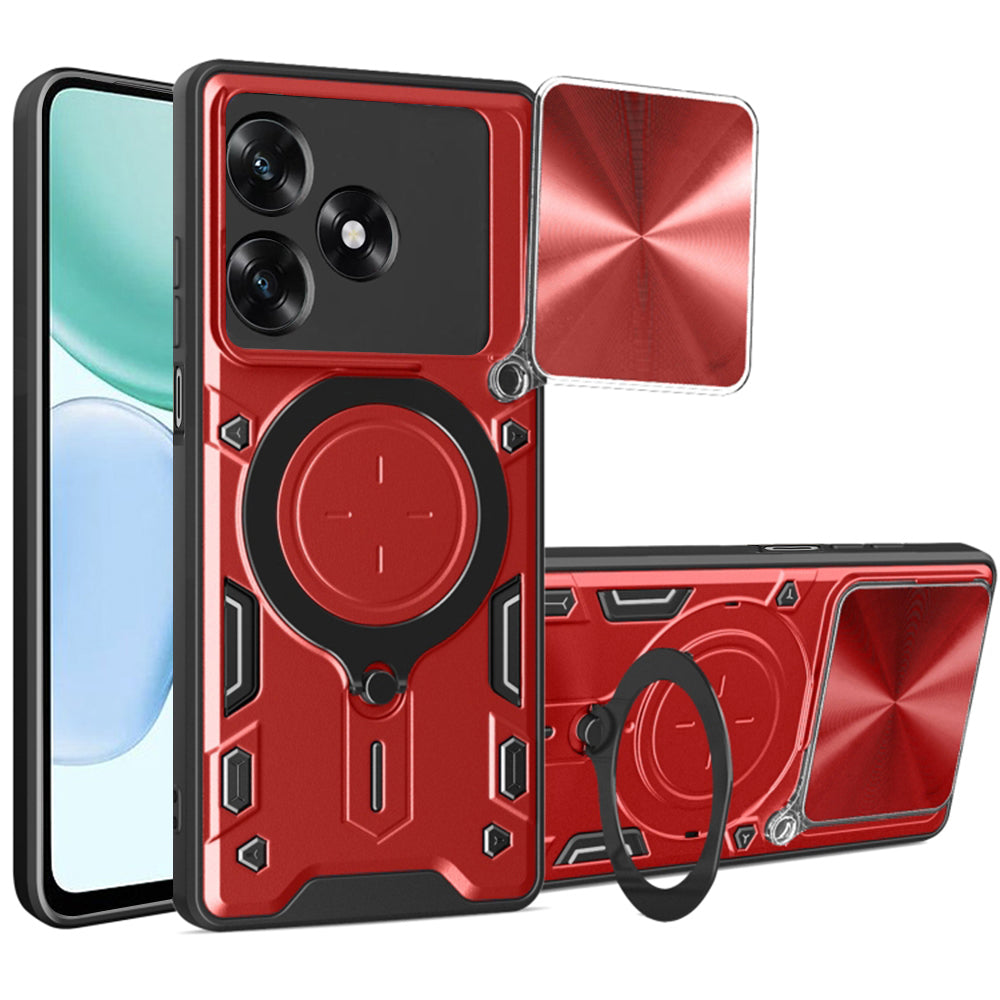 Hoes voor Honor X5c Plus, Techsuit, CamGuard Pro, Rood