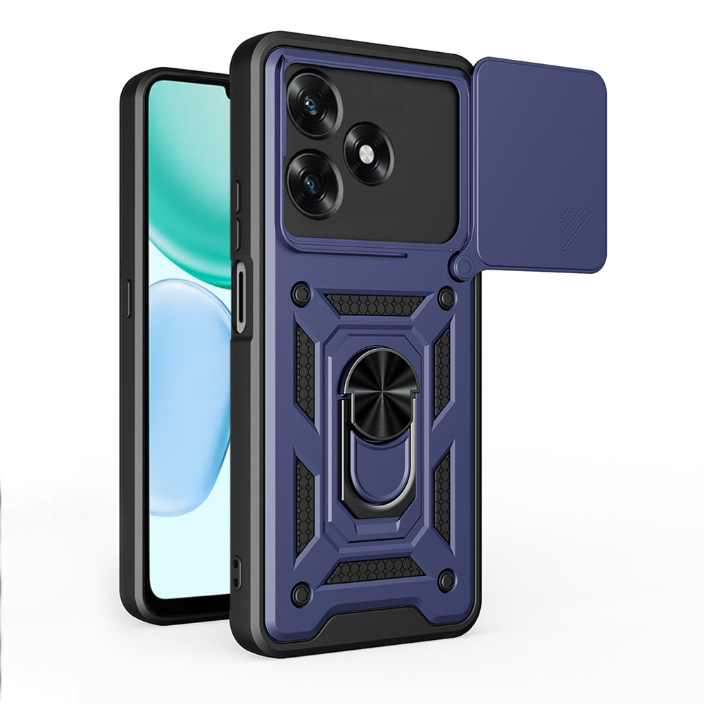 Hoes voor Honor X5c Plus, Techsuit, CamShield, Blauw