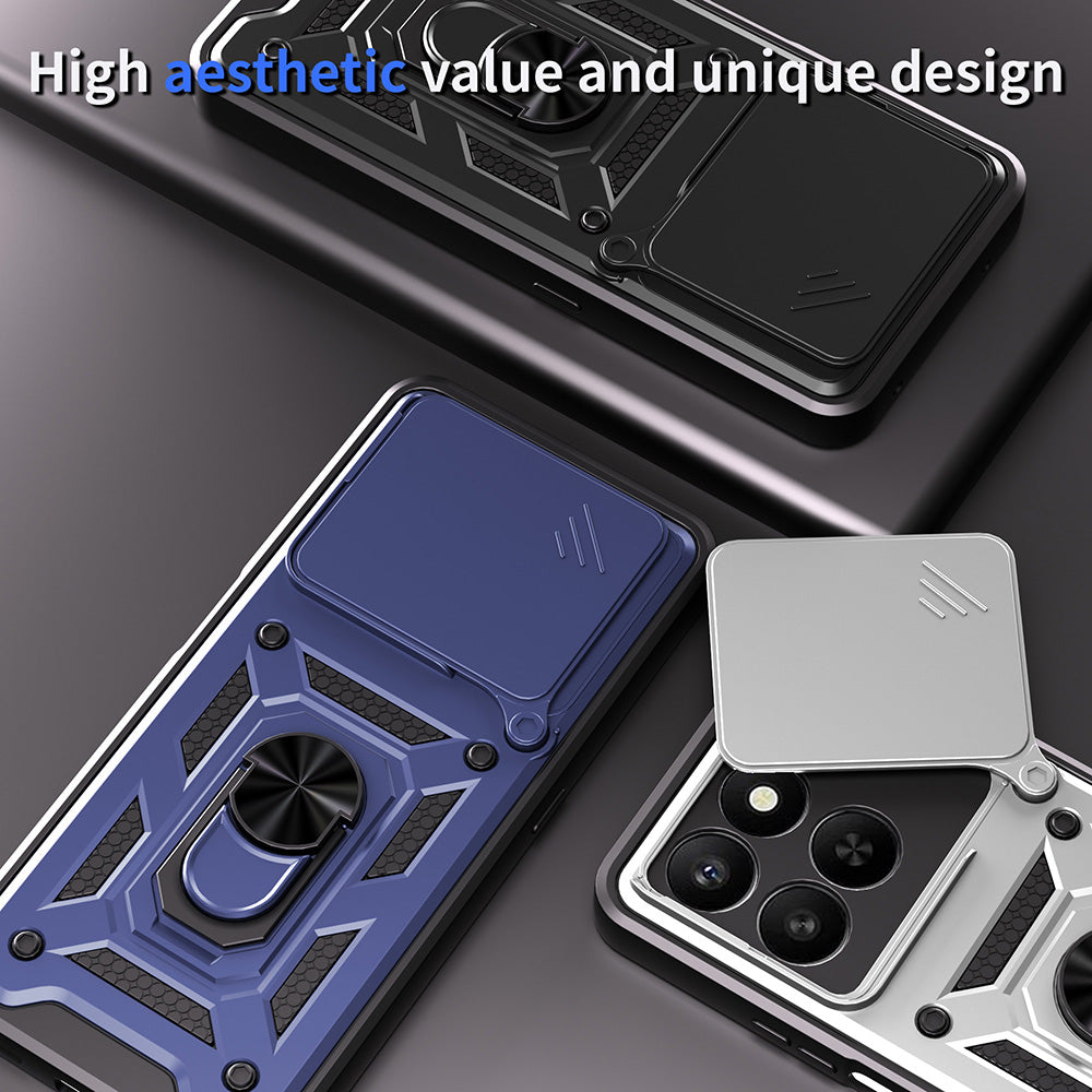 Hoes voor Honor X5c Plus, Techsuit, CamShield, Blauw