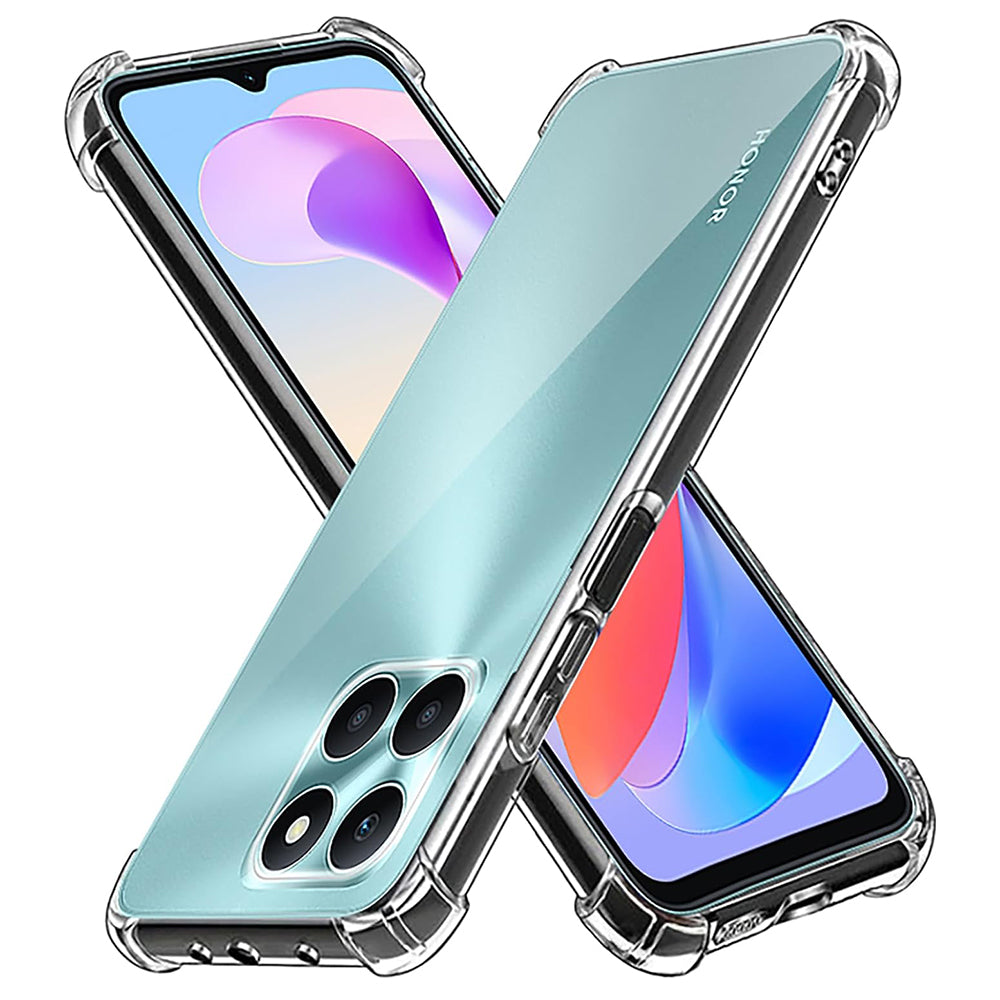 Hoes voor Honor X6a, Techsuit, Schokbestendig Clear, Transparant
