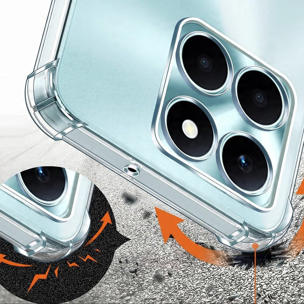 Hoes voor Honor X6c, Techsuit, Schokbestendig Helder, Transparant