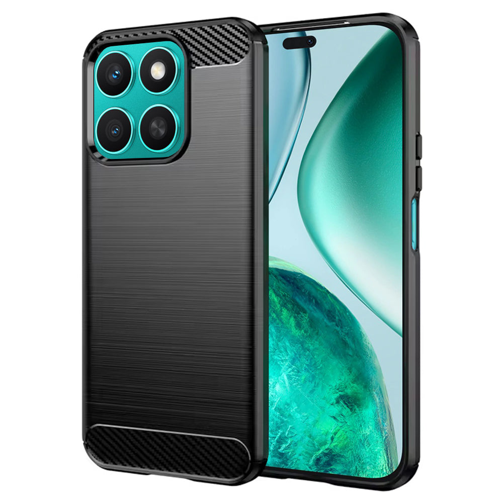 Hoes voor Honor X8c, Techsuit, Carbon, Zwart