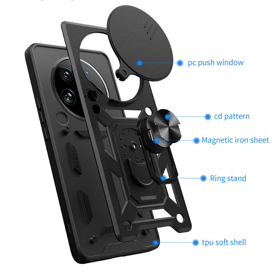 Hoes voor Honor X9c / Magic7 Lite, Techsuit, CamShield, Roze