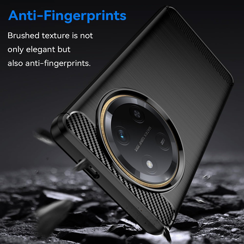 Hoes voor Honor X9c / Magic7 Lite, Techsuit, Carbon, Zwart
