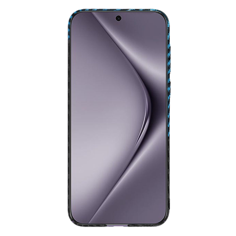 Hoes voor Huawei Pura 70 Pro, Techsuit, Carbonite FiberShell, Zwart Blauw