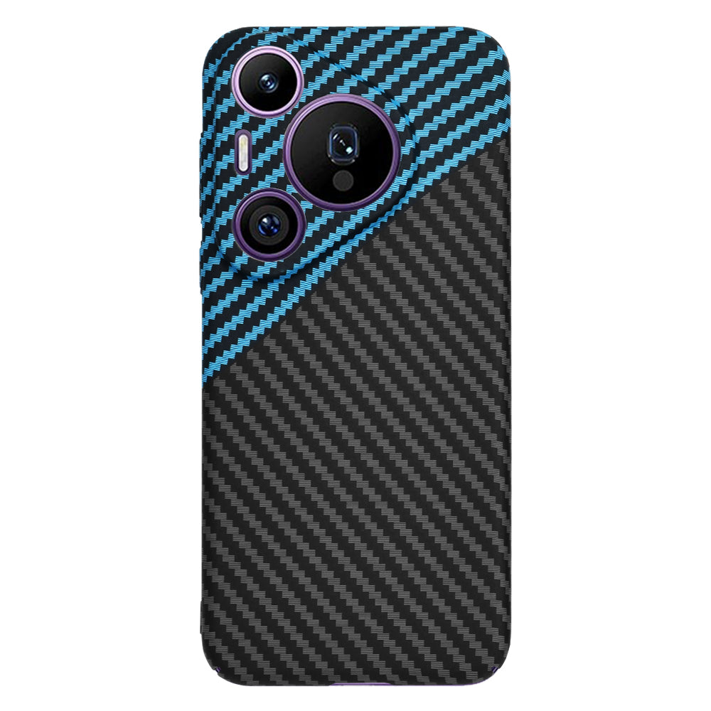 Hoes voor Huawei Pura 70 Pro, Techsuit, Carbonite FiberShell, Zwart Blauw