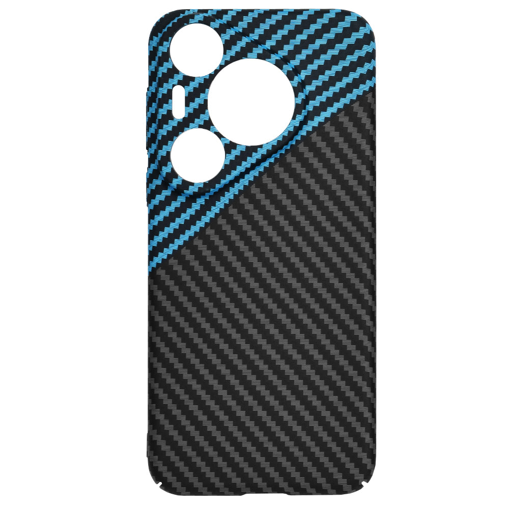 Hoes voor Huawei Pura 70 Pro, Techsuit, Carbonite FiberShell, Zwart Blauw