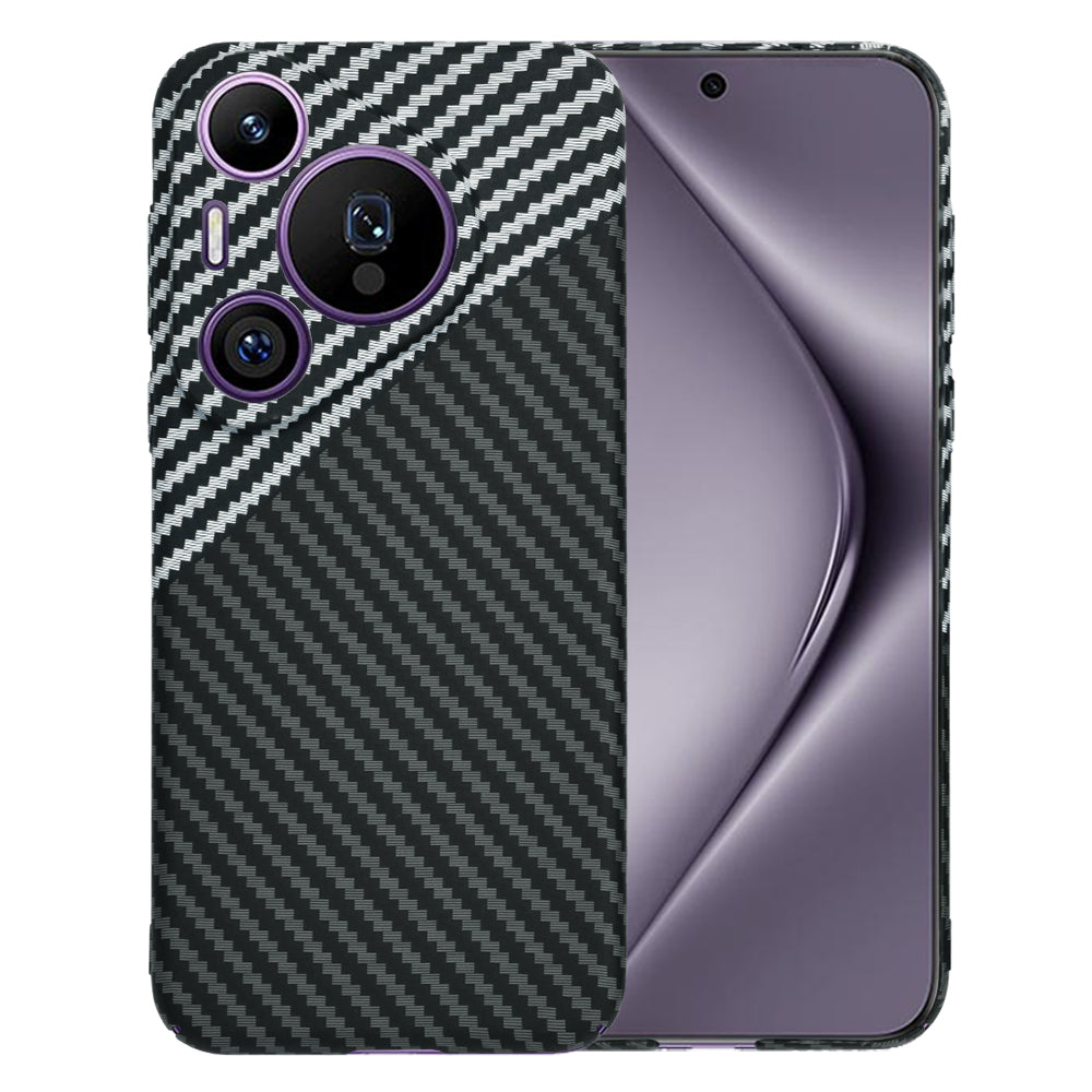 Hoes voor Huawei Pura 70 Pro, Techsuit, Carbonite FiberShell, Zwart Grijs