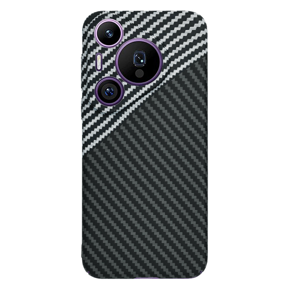 Hoes voor Huawei Pura 70 Pro, Techsuit, Carbonite FiberShell, Zwart Grijs