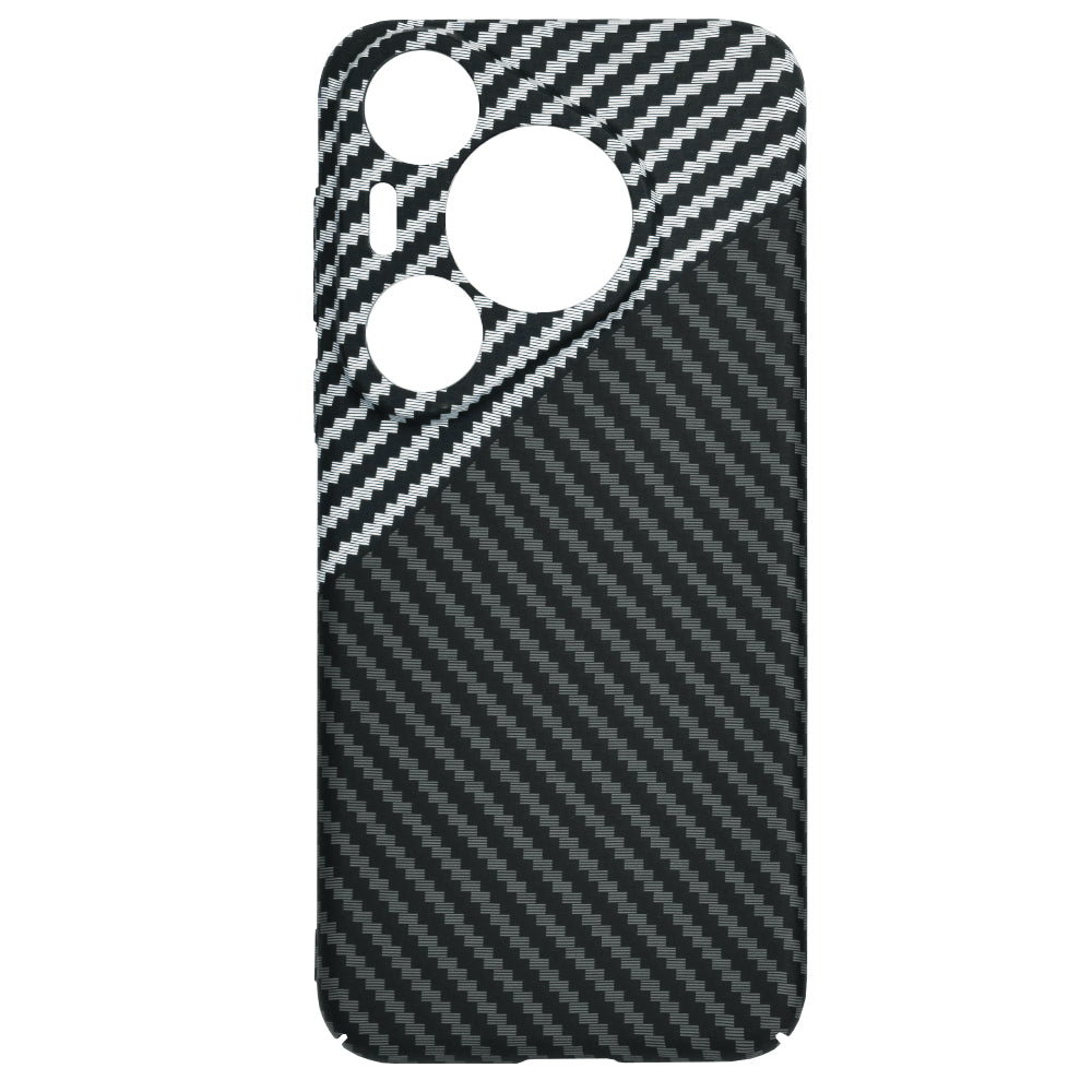 Hoes voor Huawei Pura 70 Pro, Techsuit, Carbonite FiberShell, Zwart Grijs