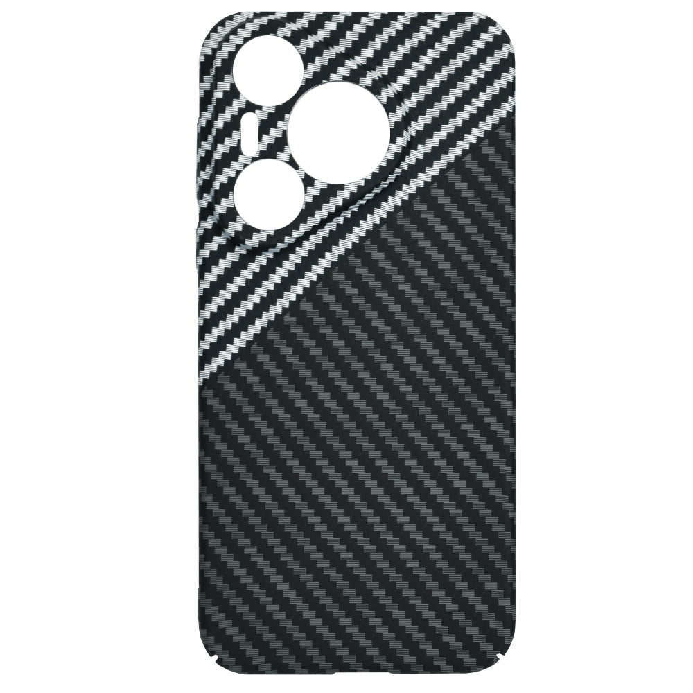 Hoes voor Huawei Pura 70, Techsuit, Carbonite FiberShell, Zwart Grijs