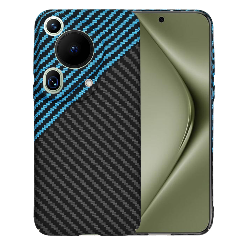 Hoes voor Huawei Pura 70 Ultra, Techsuit, Carbonite FiberShell, Zwart Blauw