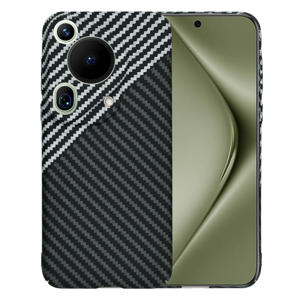 Hoes voor Huawei Pura 70 Ultra, Techsuit, Carbonite FiberShell, Zwart Grijs