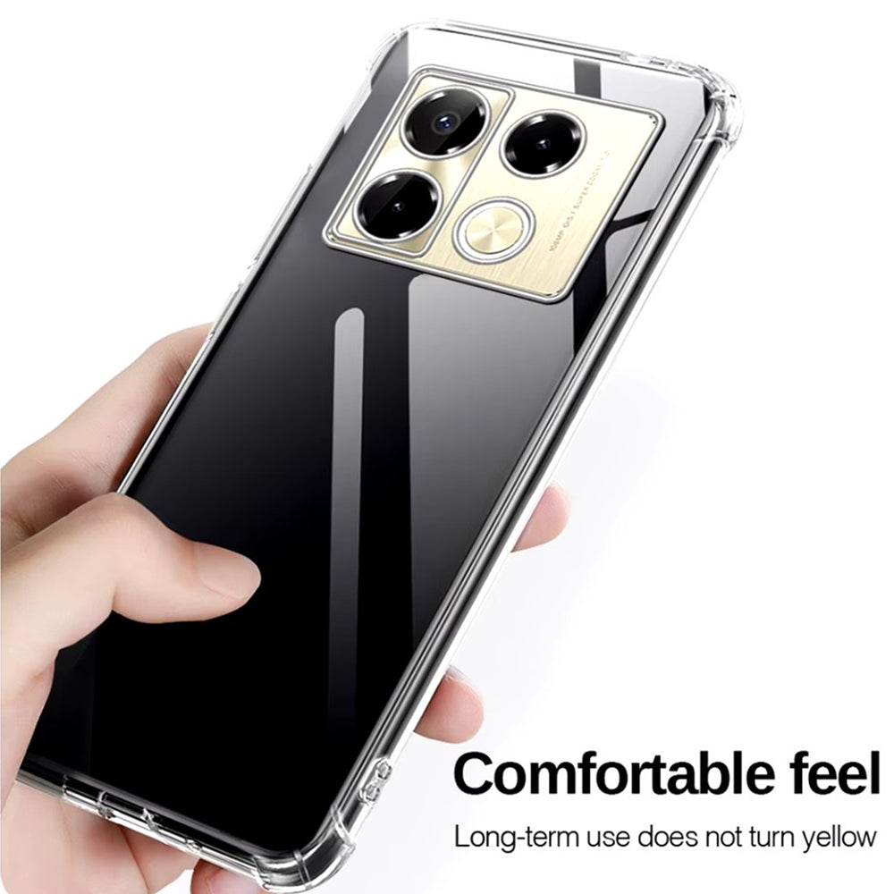 Hoes voor Infinix Note 40 Pro+, Techsuit, Schokbestendig Clear, Transparant