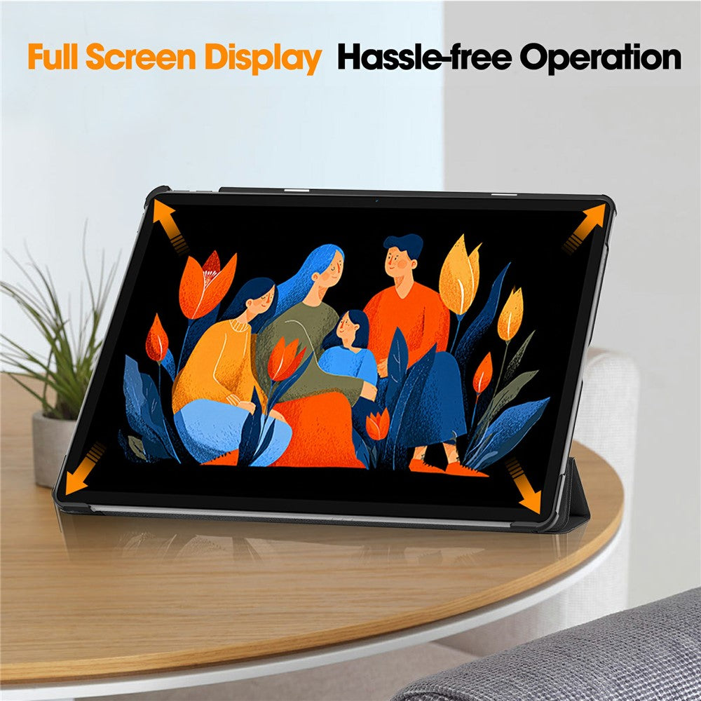 Hoes voor Lenovo Idea Tab Plus, Techsuit, FoldPro, Zwart