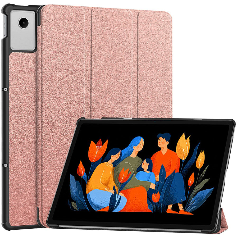 Hoes voor Lenovo Idea Tab Plus, Techsuit, FoldPro, Rosé Goud