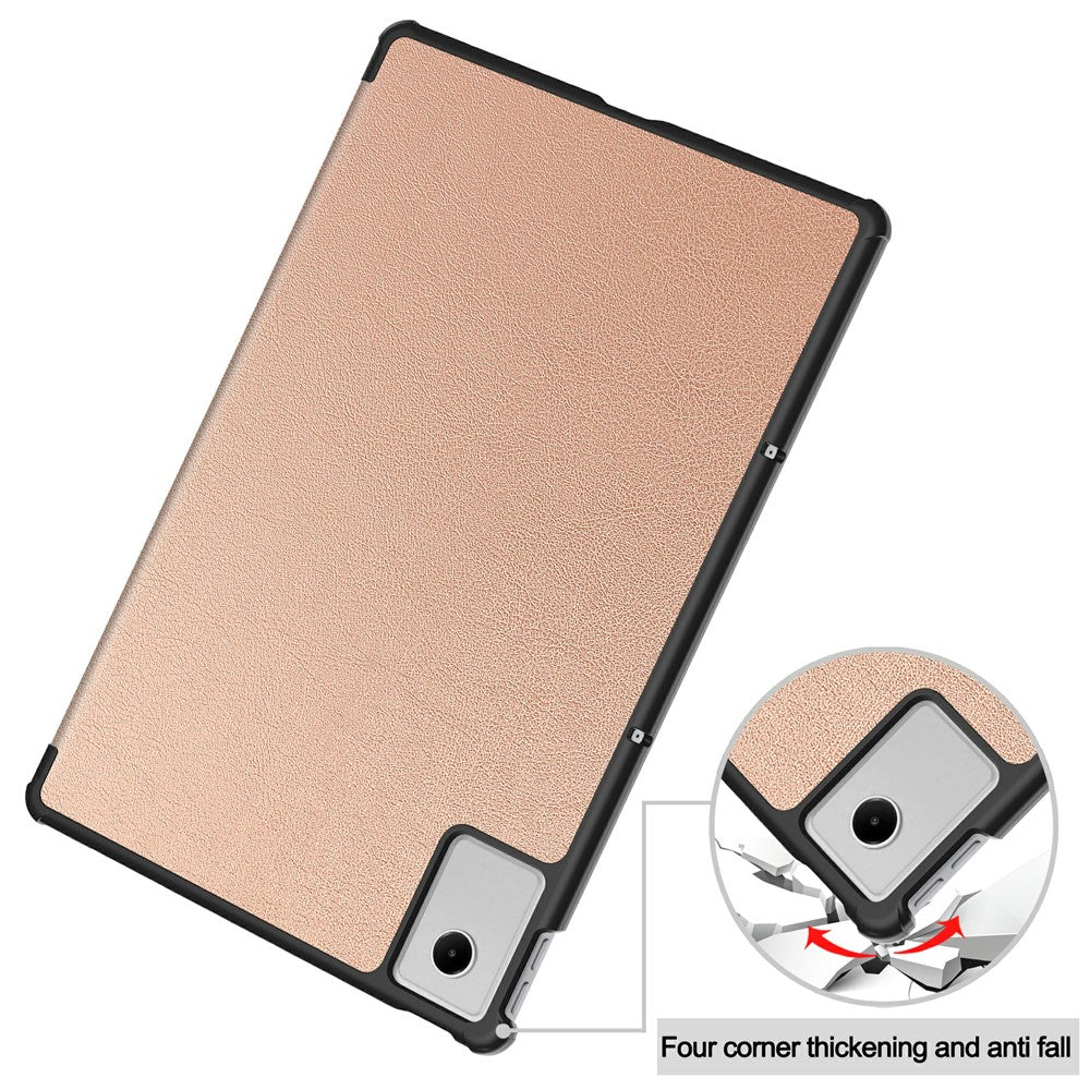Hoes voor Lenovo Idea Tab Plus, Techsuit, FoldPro, Rosé Goud