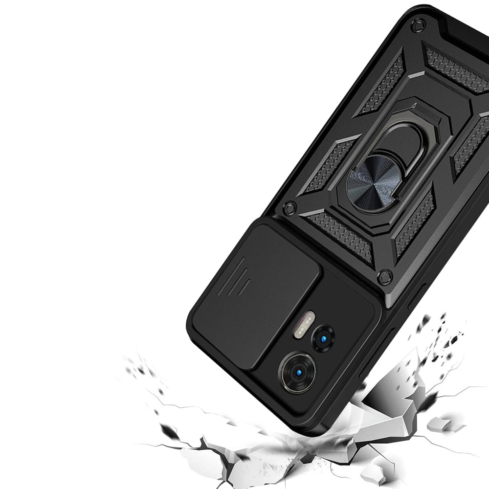 Case for Motorola Edge 50 Fusion, Techsuit, CamShield, Blue