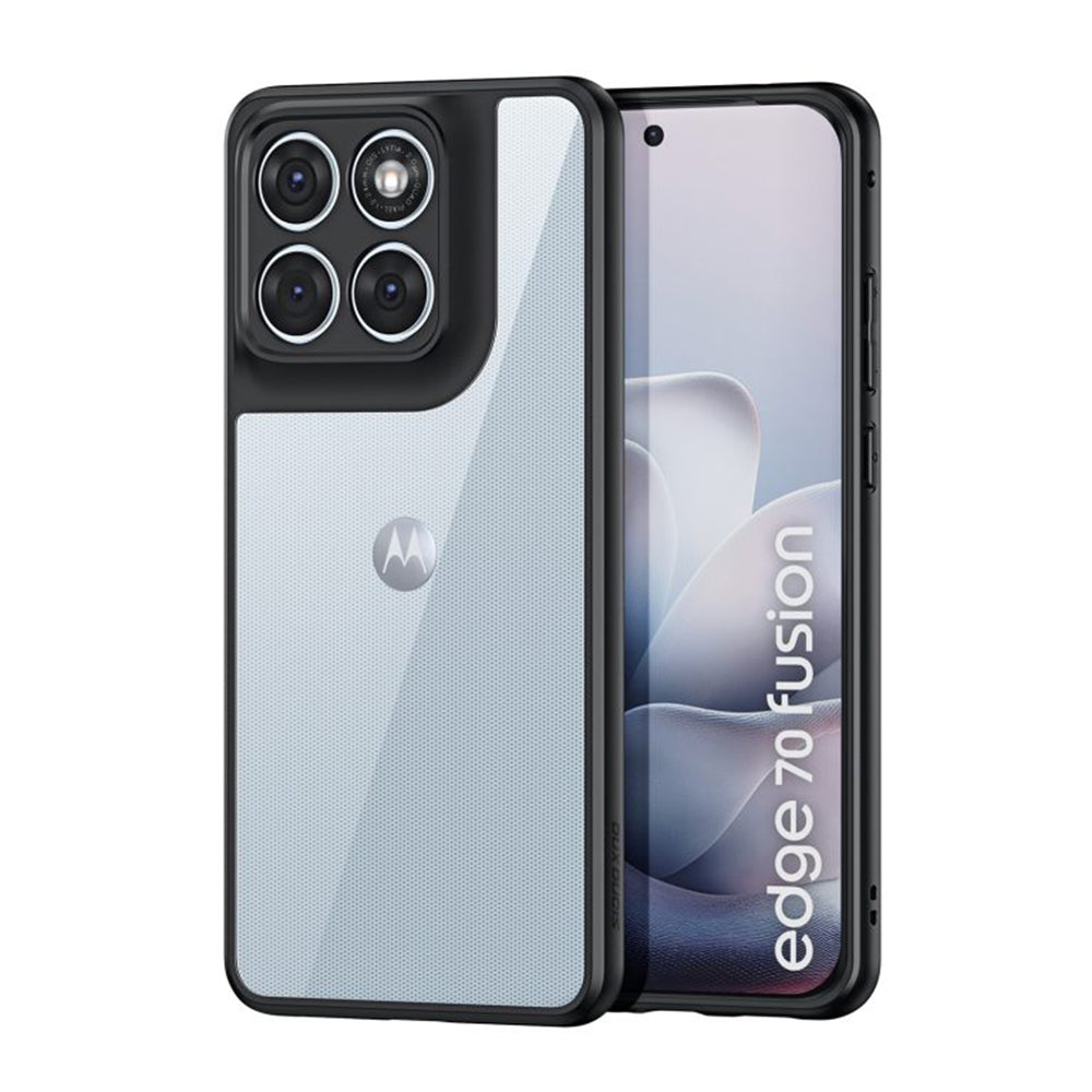 Hoesje voor Motorola Edge 70 Fusion, DUX DUCIS, Aimo, Zwart