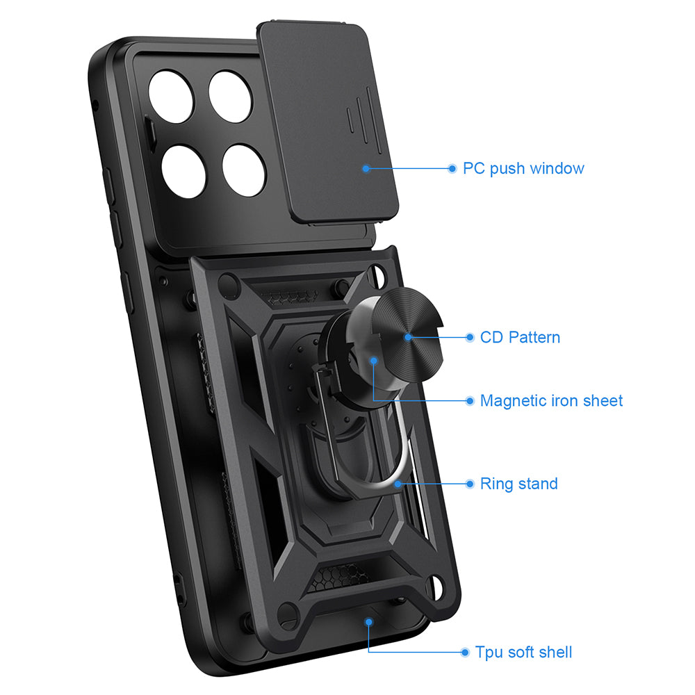 Hoes voor Motorola Edge 70 Fusion, Techsuit, CamShield, Blauw