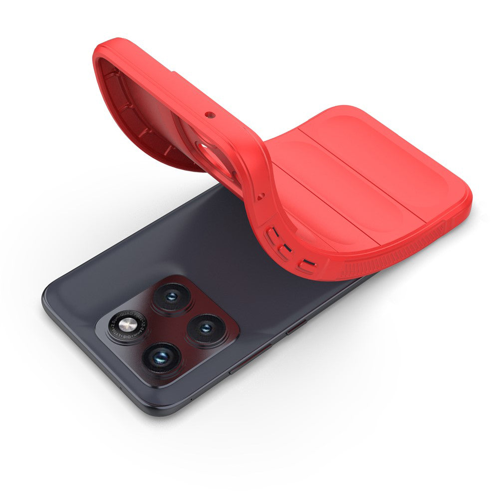 Hoes voor Motorola Edge 70 Fusion, Techsuit, Magic Shield, Rood