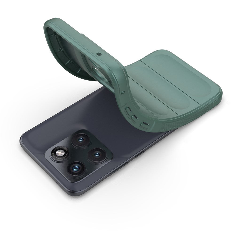 Hoes voor Motorola Edge 70 Fusion, Techsuit, Magic Shield, Groen