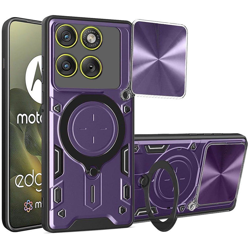 Hoes voor Motorola Edge 70, Techsuit, CamGuard Pro, Paars