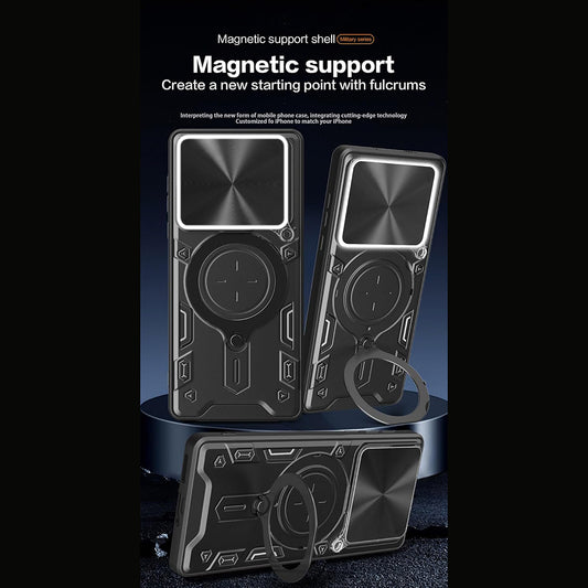 Hoes voor Motorola Edge 70, Techsuit, CamGuard Pro, Zwart