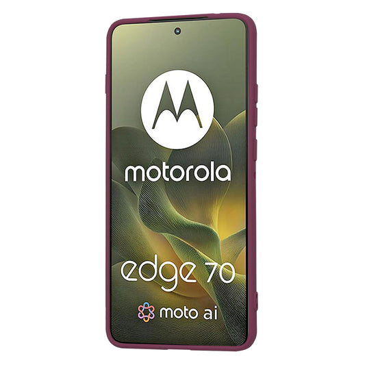 Hoes voor Motorola Edge 70, Techsuit, SoftFlex, Kersenrood
