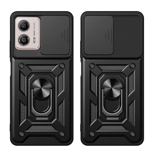 Hoes voor Motorola Moto G13 / G23 / G53, Techsuit, CamShield, Zwart